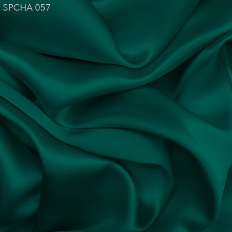 Silk Charmeuse – Deep Teal Fabric by the Yard