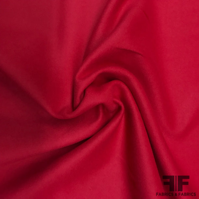 Wool Coating – Strawberry Red Fabric by the Yard