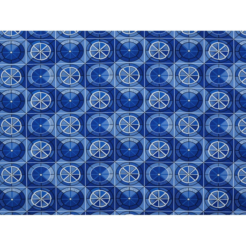 140cm  Blue Diamond Printed Shwe Shwe  DR1184-66 DR1184-66