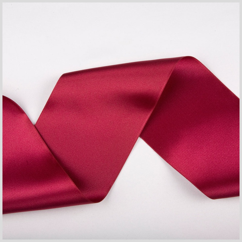 3.75″ Fuchsia Double Face French Satin Ribbon