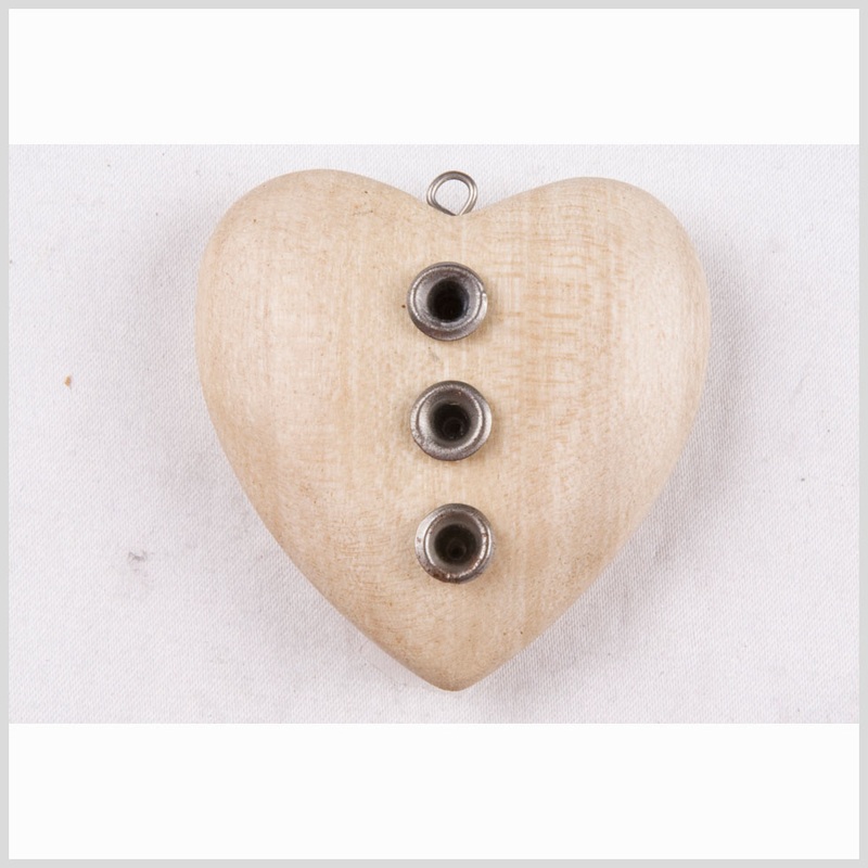 45mm x 43mm Natural Wood Pendant