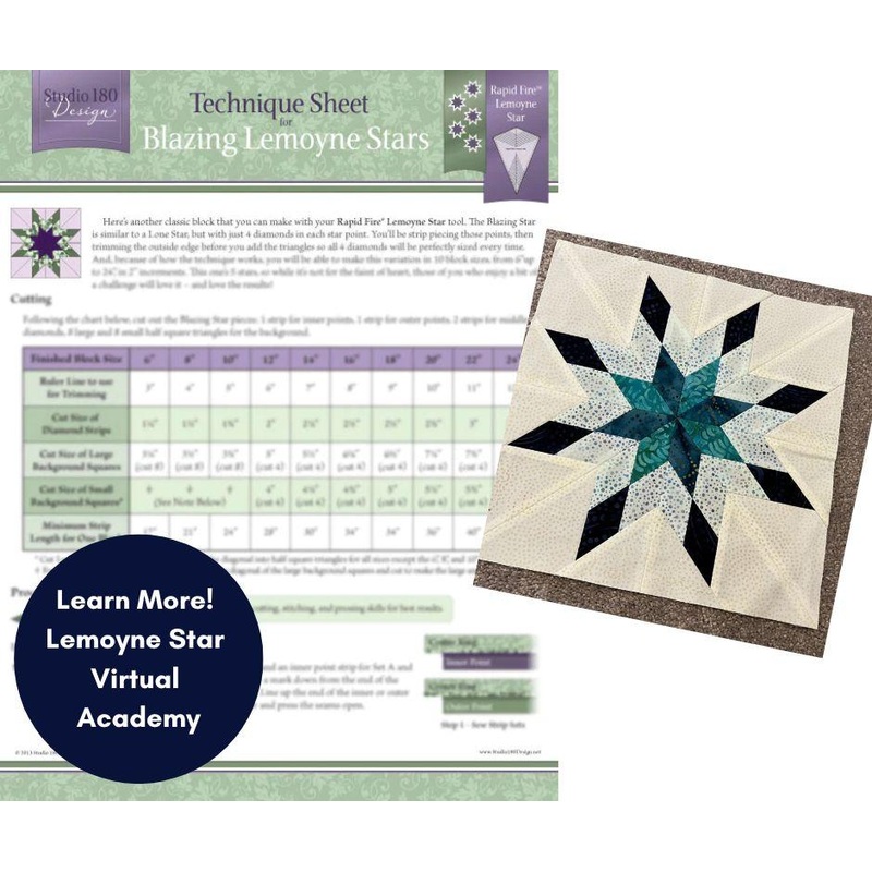 Blazing Lemoyne Stars Technique Sheet