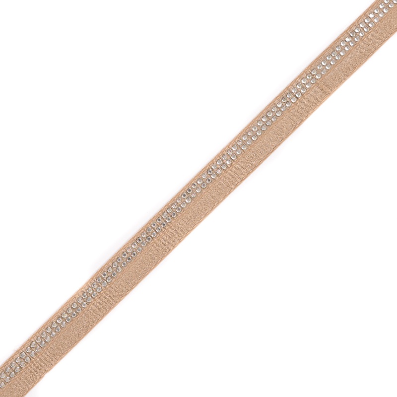 Gold Fancy Elastic Trim – 0.875″