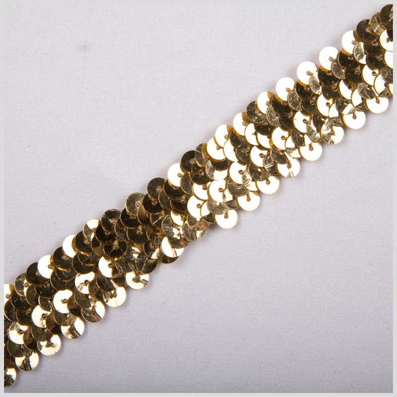 1″ Gold Stretch Sequin