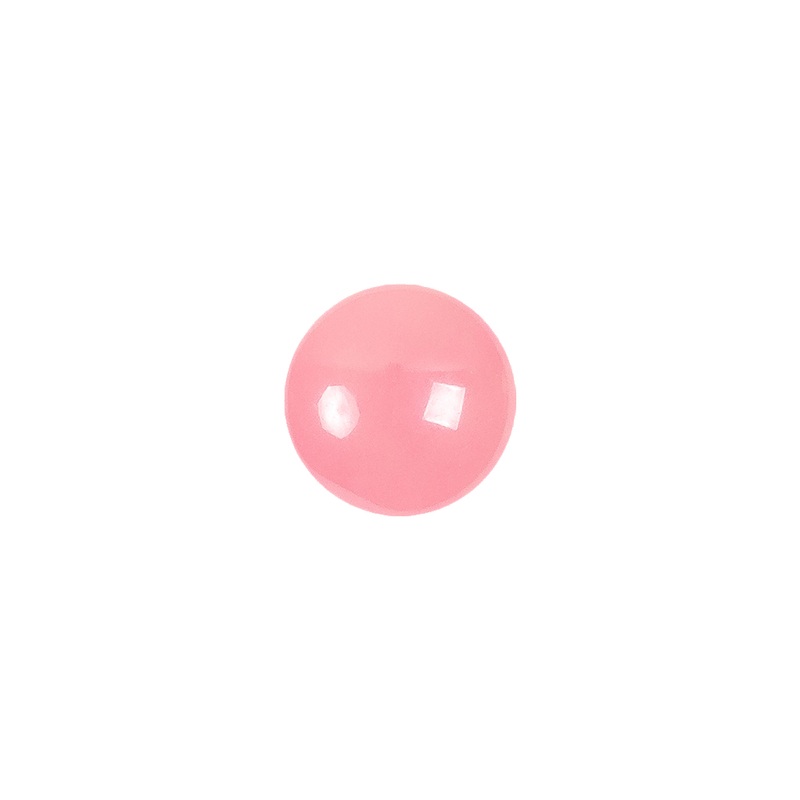 European Dark Pink Self Back Glass Button – 18L/11.5mm