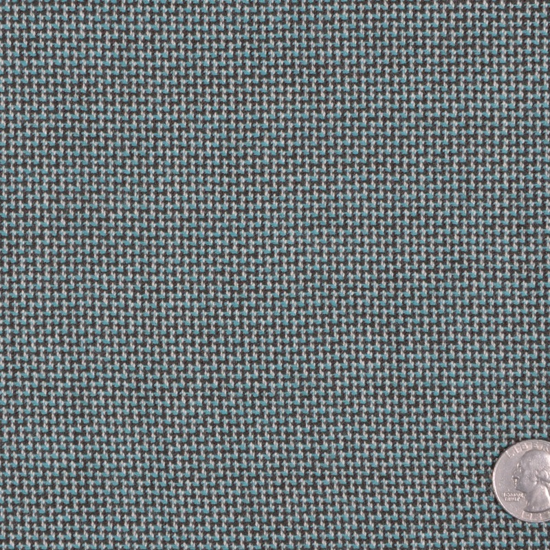 Turquoise/Moss/Off-White Solid Woven
