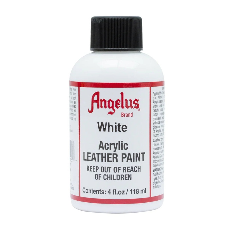 118ml Acrylic Leather Paint White 086366740057
