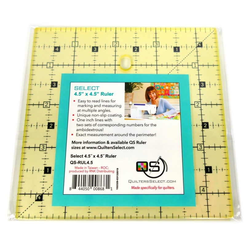 4.5″ x 4.5″ Non-Slip Ruler