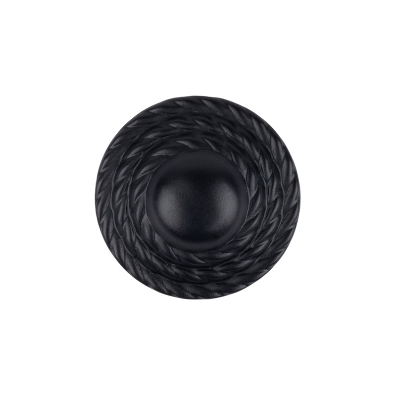 Black Tiny Mound Rope Textured Shank Back Button – 34L/21.5mm