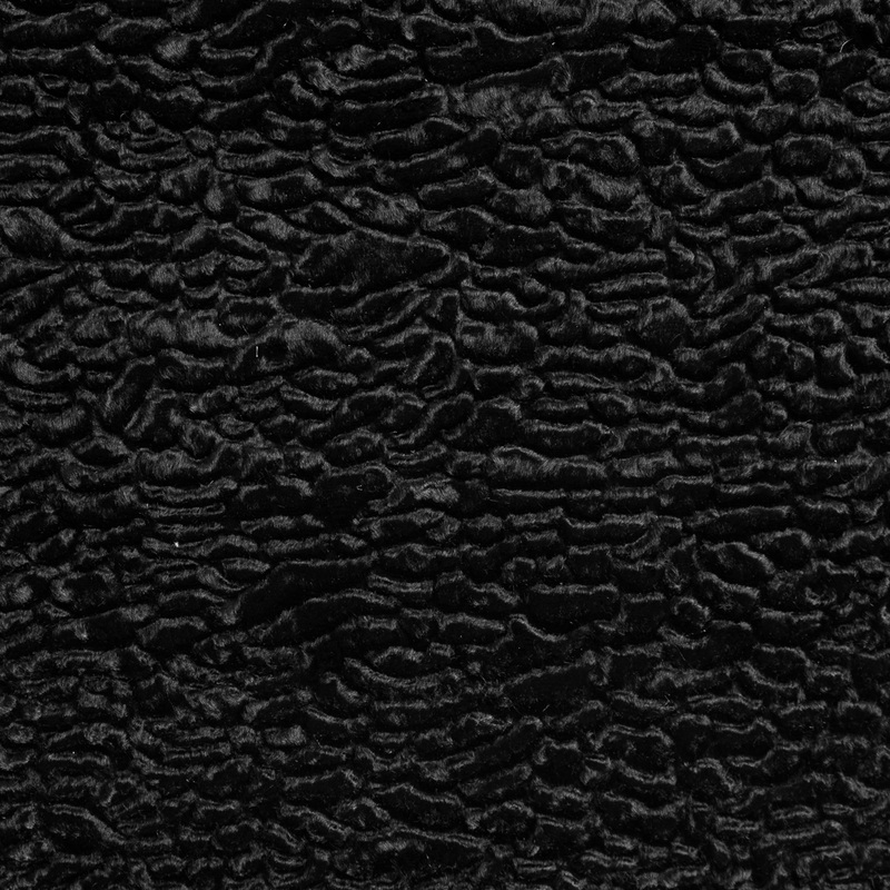 Faux Persian Lamb Fur – Black