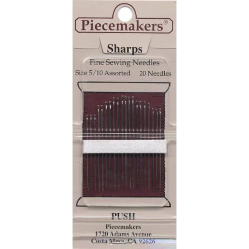 Piecemaker Sharps Needles Assorted Sizes 5/10