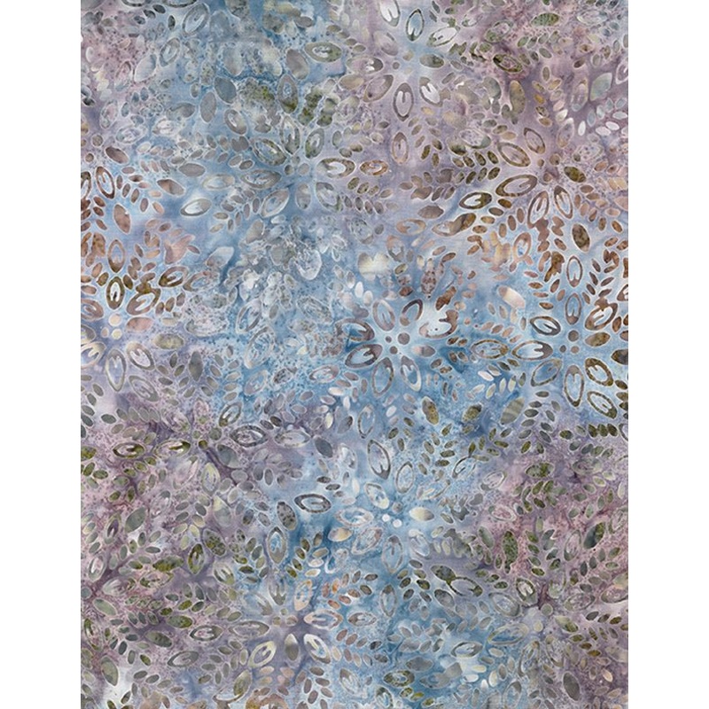 Plum Bouquet Batiks 1400-22297-471 Blue/Green