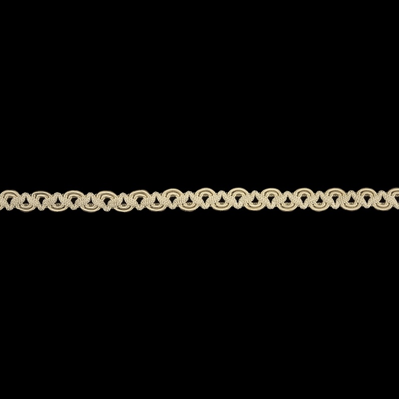 White Swan Waves and Zig Zags Gimp Braided Trim – 0.375″