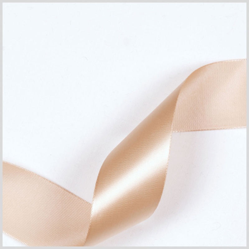 1.5″ Tan Single Face Satin Ribbon