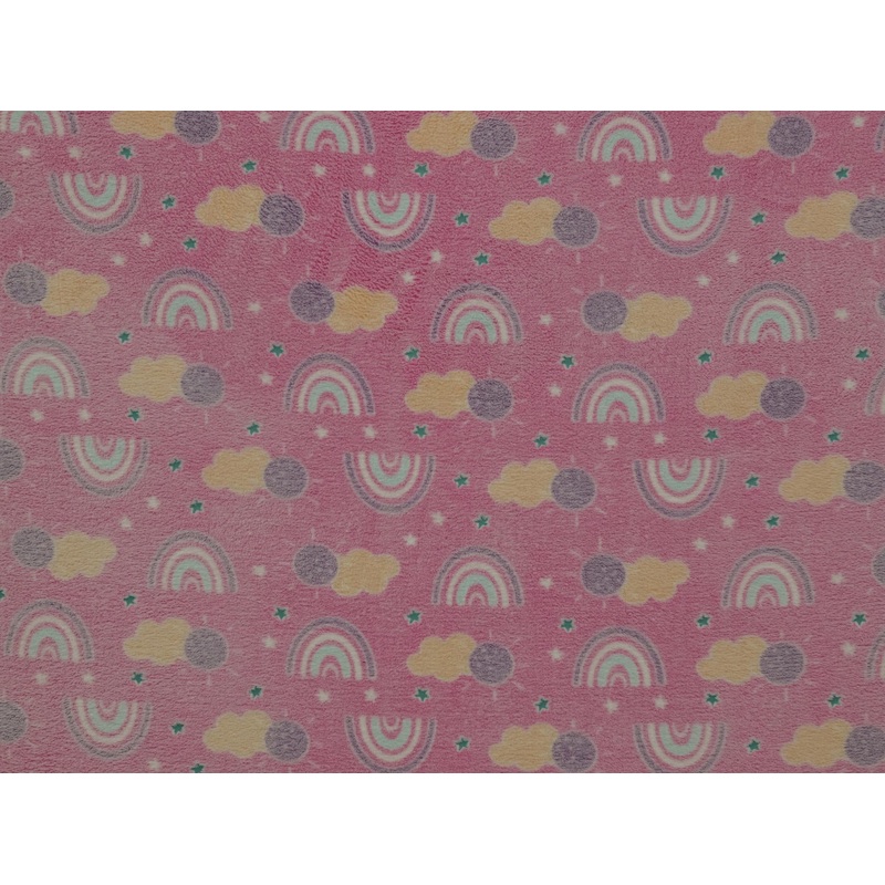 150cm Printed Embroidered Mongolian Fleece DR2625-8 DR2625-8