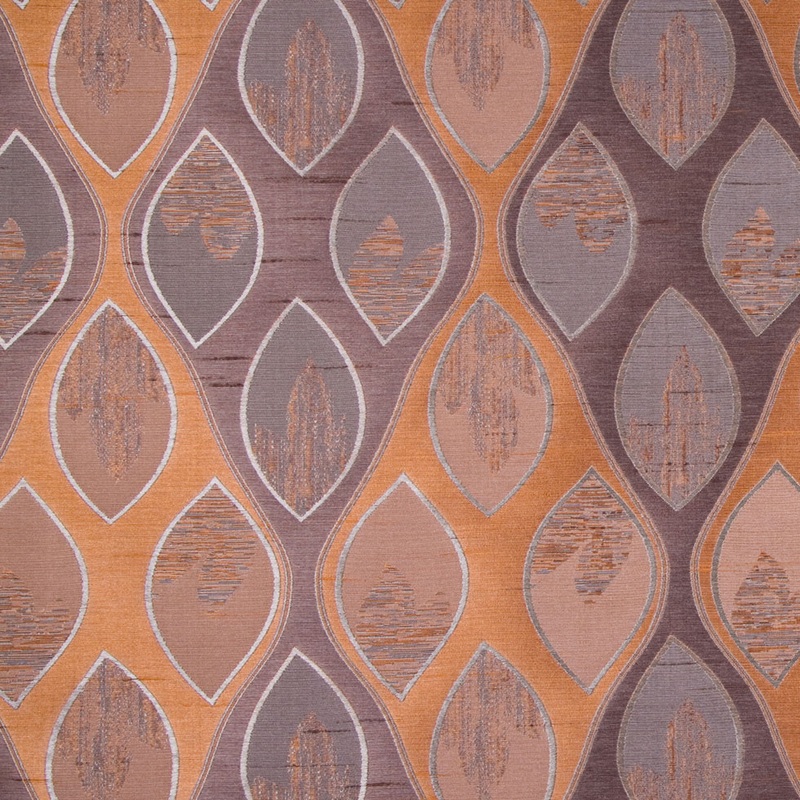 Chocolate/Pumpkin Geometric Woven
