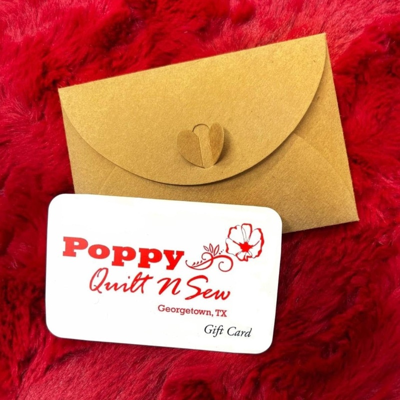 Poppy Quilt N Sew Gift Card $350.00