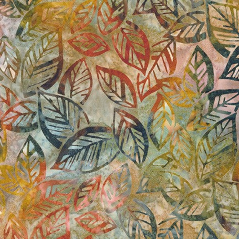 By The Brook Batiks Nature Elm Leaves