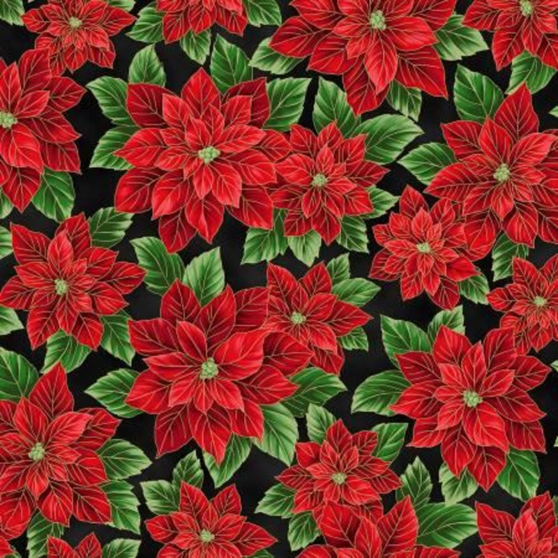 CLEARANCE – Christmas Splendor – W7777H-4G  – Black/Gold