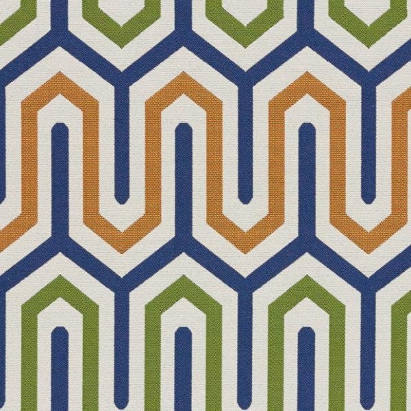 Remnant of Arc-Com Bali Spring Blue Sunbrella Upholstery Fabric Order Product 1