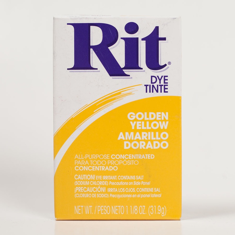 Rit All-Purpose Box Fabric Dye – Golden Yellow – 1 1/8oz