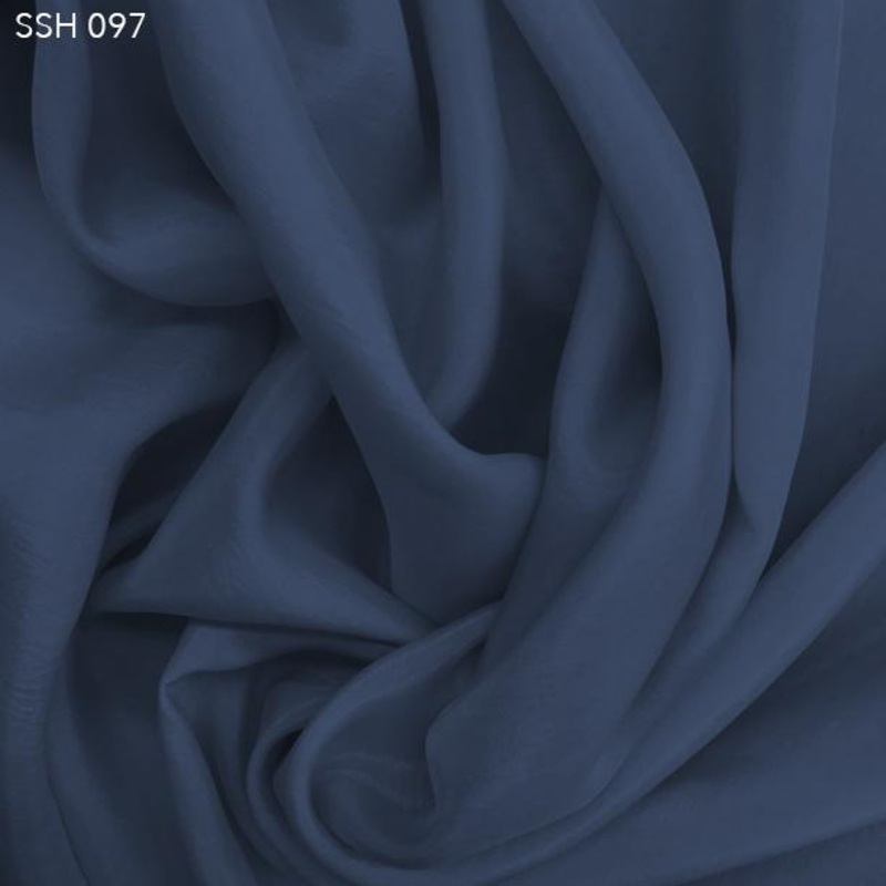 Silk Habotai (China Silk) – Stone Wash Blue Fabric by the Yard
