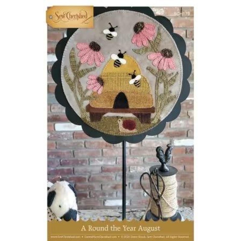 A Round the Year – August – Wool Applique Pattern – Sew Cherished