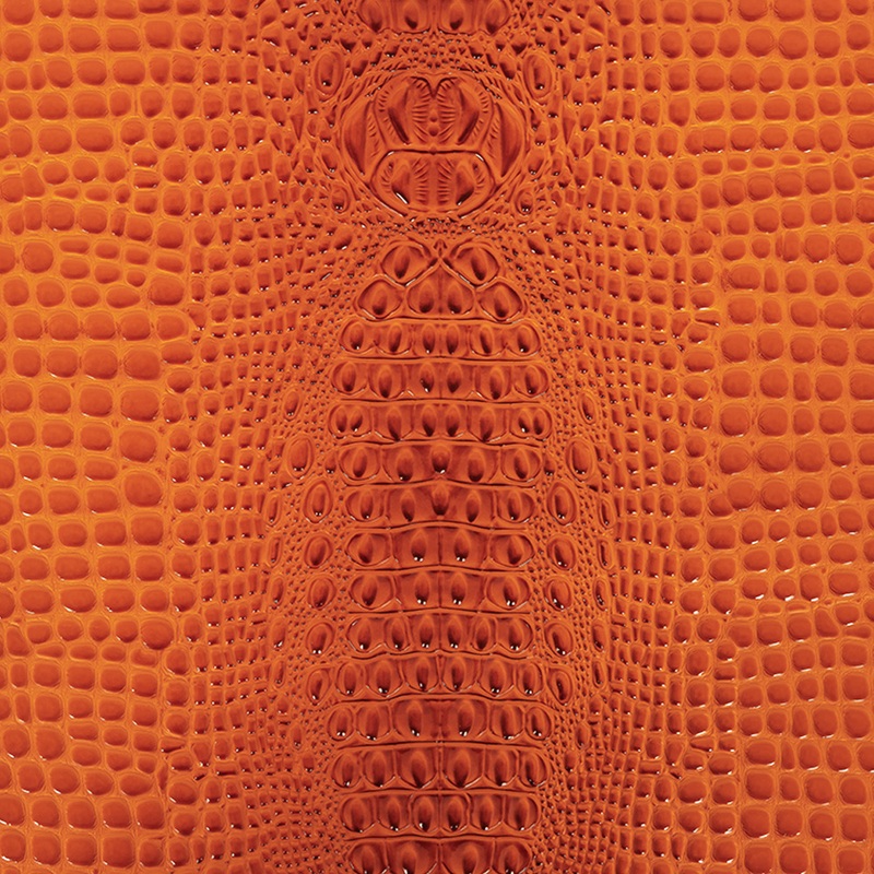 Alligator 3D Embossed Vinyl – Crush Orange – Congaree Collection