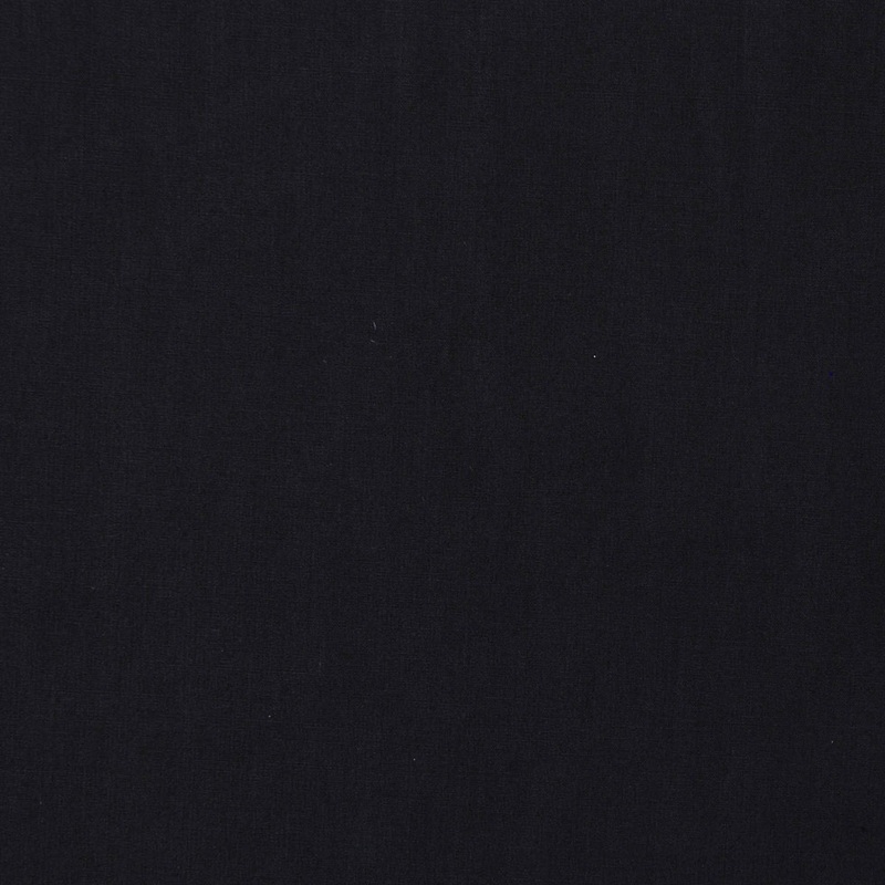 Italian Black Solid Cotton Shirting