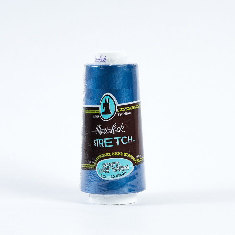 Maxi-Lock Stretch Serger Thread 2000yds – Blue