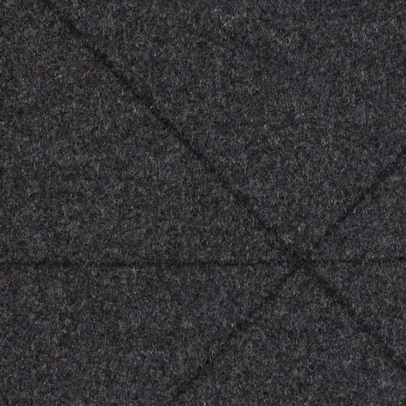 Remnant of Designtex Bixby Macro Onyx Black Wool Upholstery Fabric Order Product 1