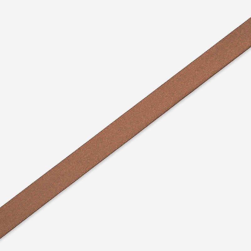 Satin Ribbon 15mm Light Brown (20m Rolls)-CLEARANCE