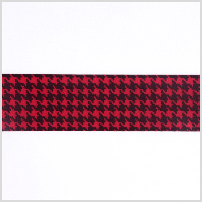 1.5″ Red Printed Satin Ribbon