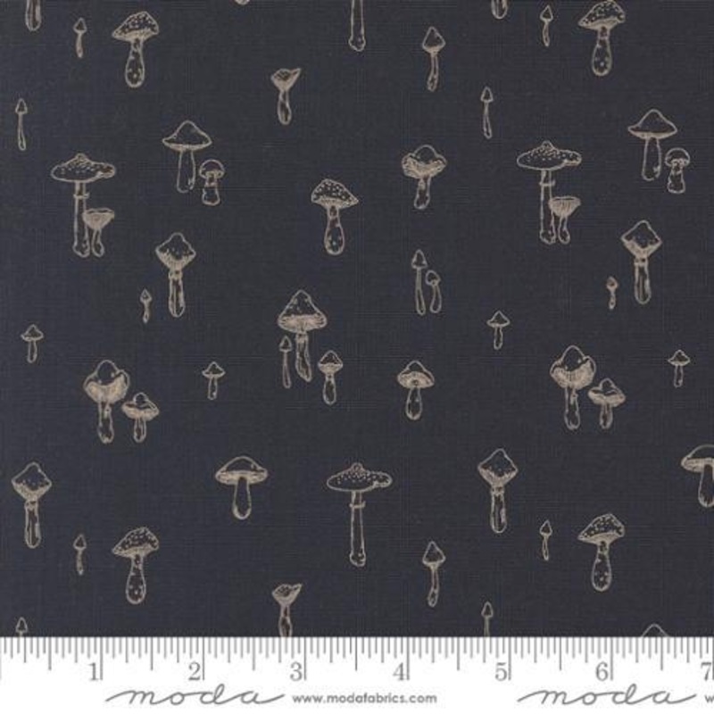 Autumn Forest  –   514126-16 Mushroom Mirage Midnight