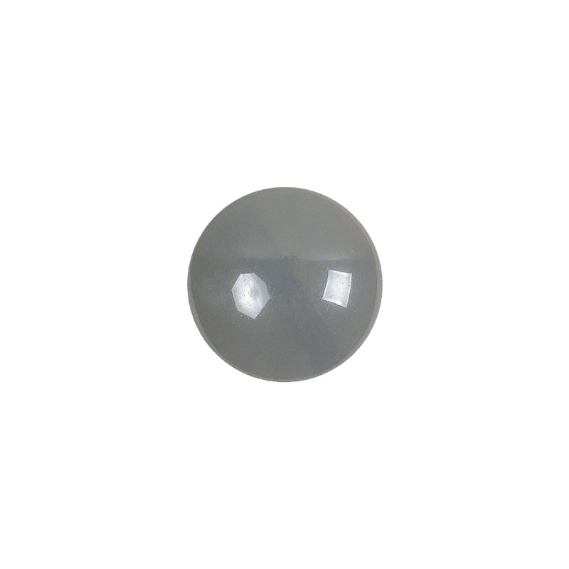 European Dark Gray Half Domed Self Back Glass Button – 20L/12.5mm