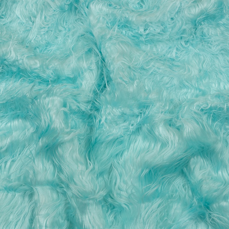 Light Blue Shaggy Luxury Faux Fur