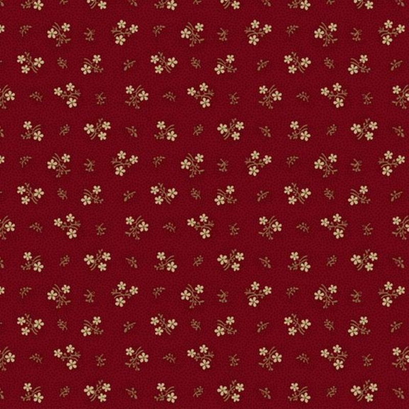 Mercantile Flannels F711113-Sweet Flower Red