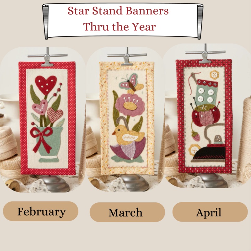 Star Stand Banners KITS – CYCLE 1 – THRU THE YEAR – FEBRUARY/MARCH/APRIL