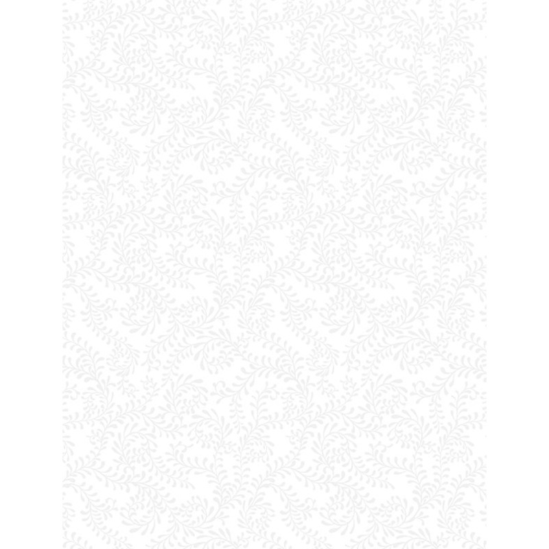 Swirling Leaves White