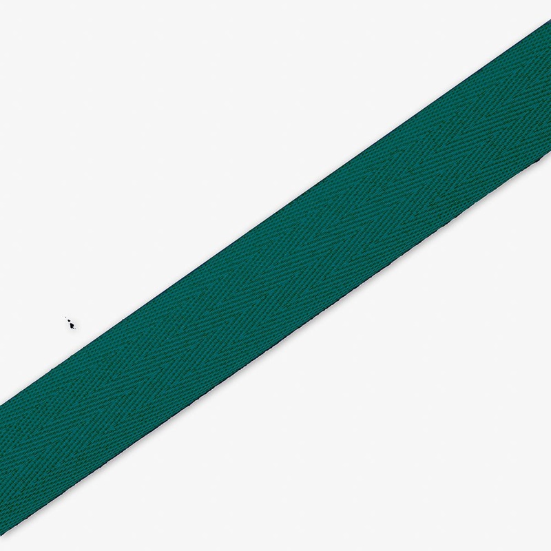 Twill Tape Polyester Bottle Green #7 25mm Per Met