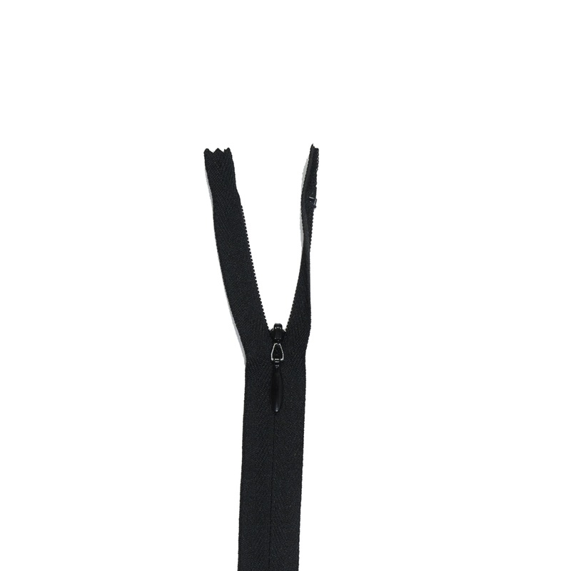 580 Black YKK Invisible Zipper – 8″