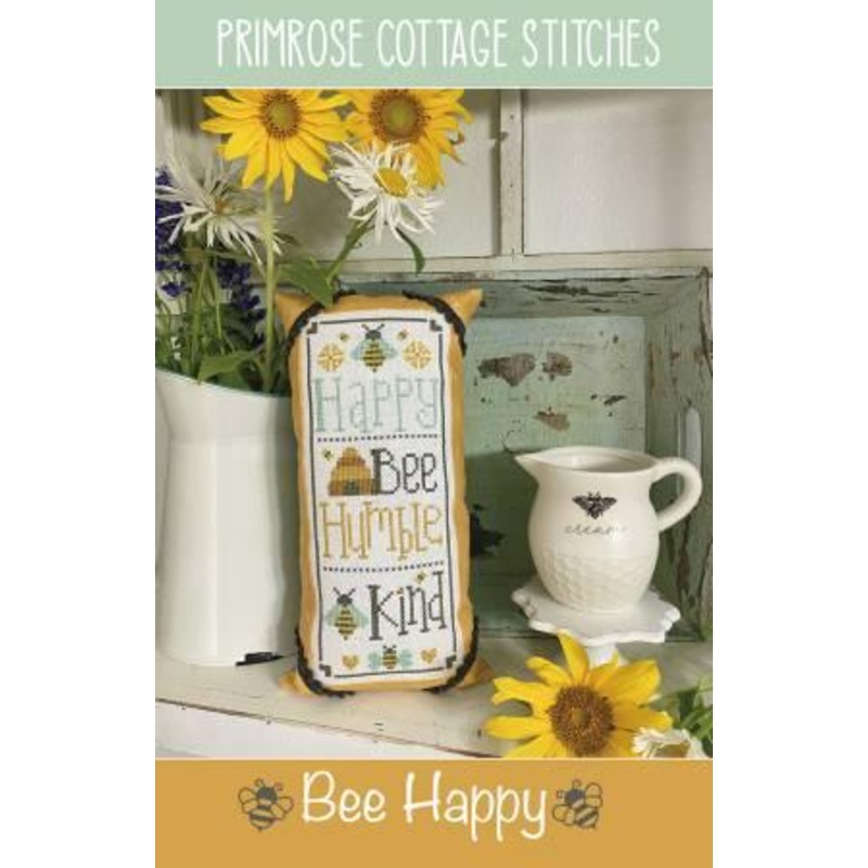 Bee Happy Cross Stitch Pattern – Primrose Cottage