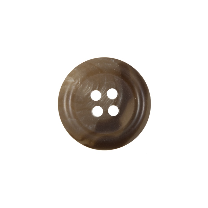 Brown Horn 4-Hole Button – 30L/19mm