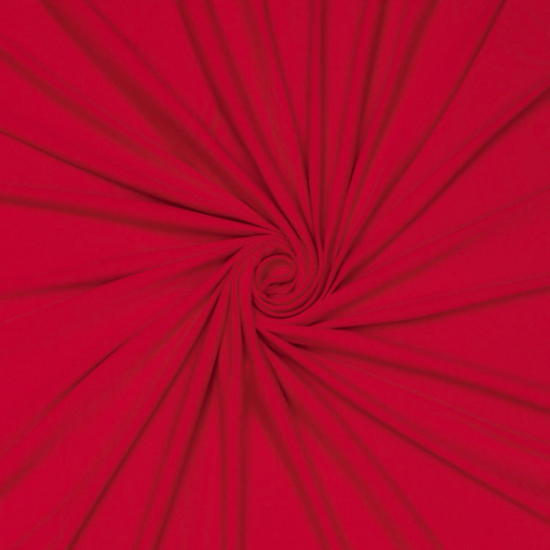 Cotton Knit Plain Red