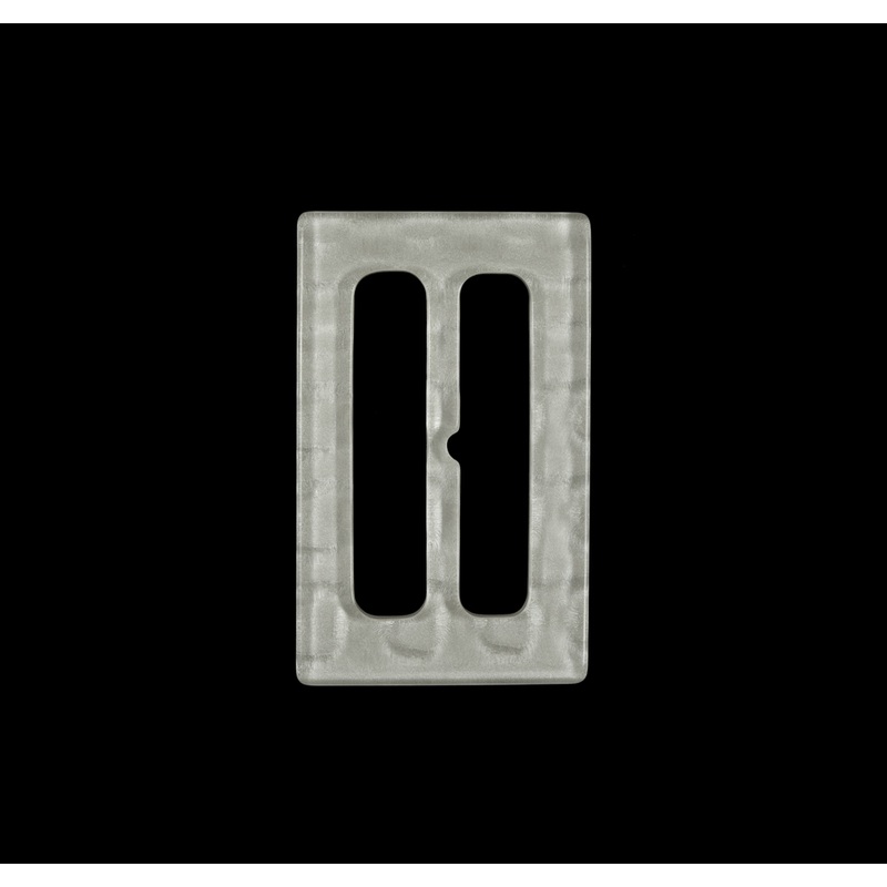 Ivory Rectangular Plastic Buckle – 2″