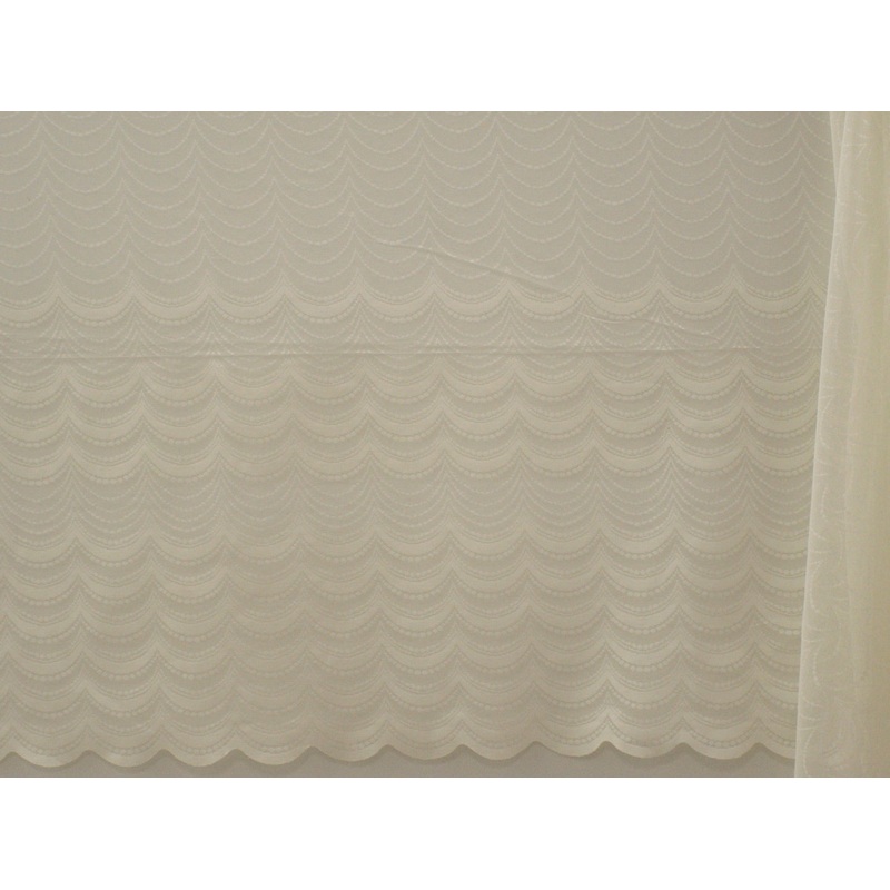 Jacquard Lace Curtain Cream LC130 180cm