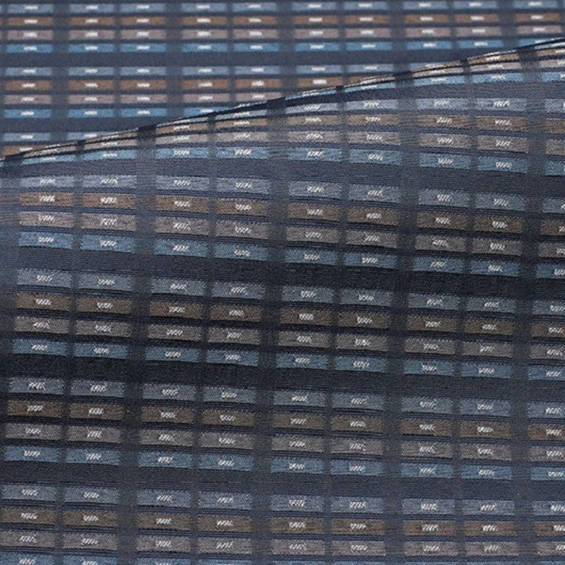 Remnant of CF Stinson Satellite Nocturne Blue Upholstery Fabric Order Product 1