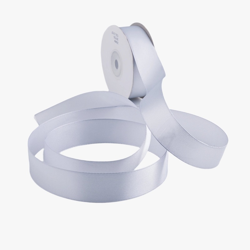 Satin Ribbon 25mm Light Grey #3107 Per Meter