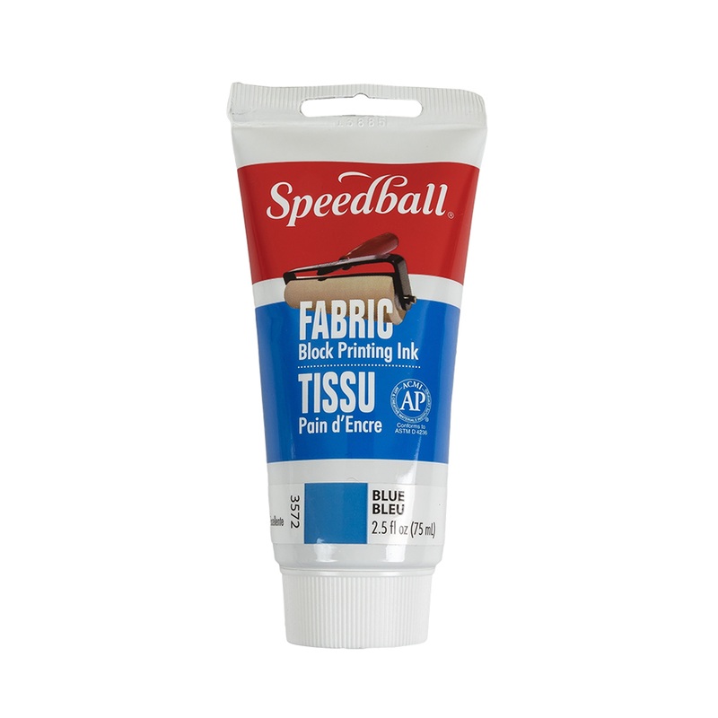 Speedball Blue Fabric Block Printing Ink – 2.5 fl oz