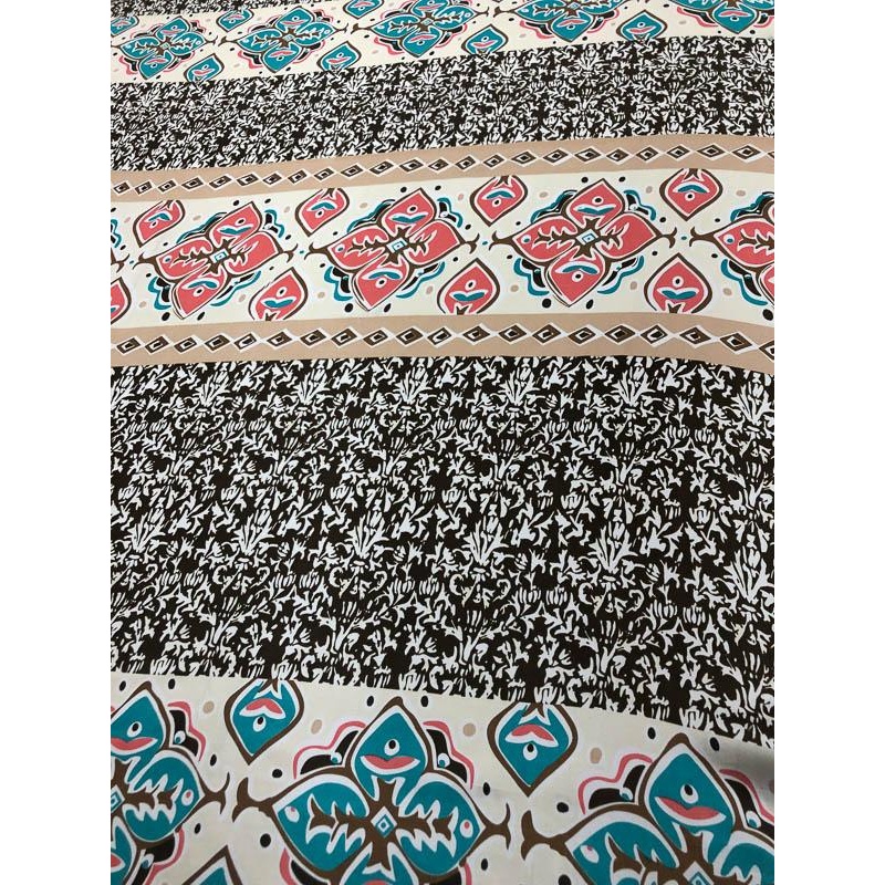 Striped Block Pattern Printed Silk Charmeuse – Multicolor Fabric by the Yard